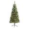6ft. Pre-Lit Frosted Swiss Pine & Berries Artificial Christmas Tree with Clear LED Lights
